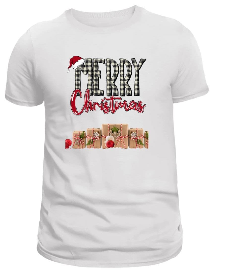 Merry Christmas Cozy Printed Men's T-Shirt.