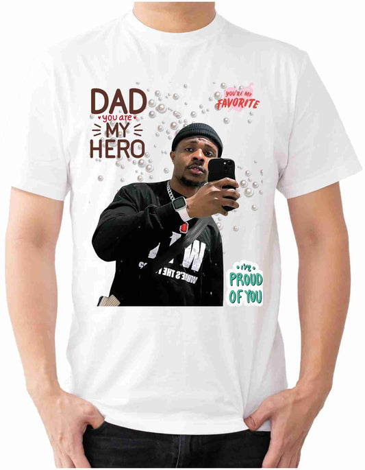 Personalized Fathers Love Custom Men's T-Shirt