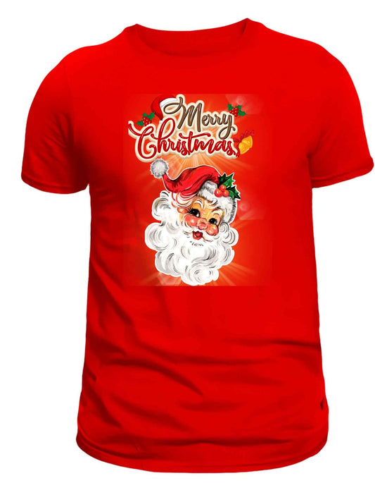 Men's Cozy Breathable Merry Christmas Santa Snuggle and Shine T-Shirt