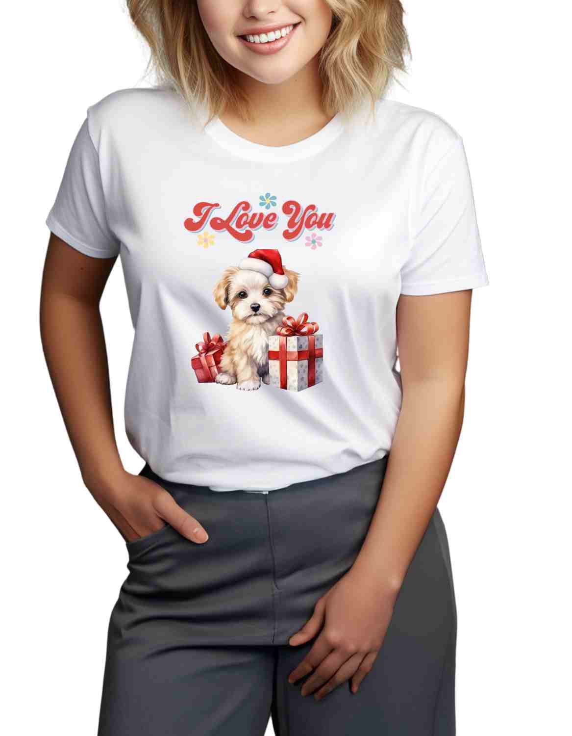 Christma Cozy Vibes Breathable Quality I Love You Women's T-Shirt