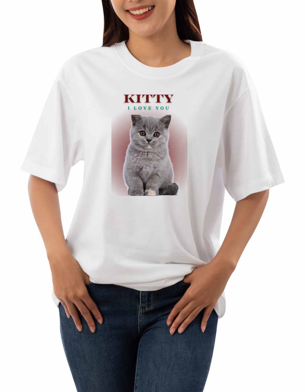 Personalized Cat Custom Pet Women's T-Shirt