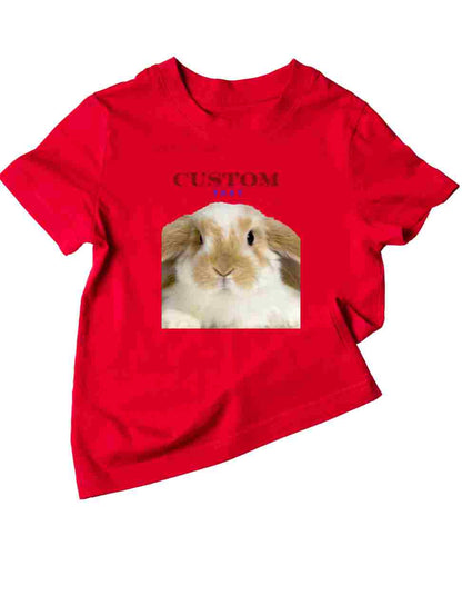 Personalized Bunny Custom Women's T-Shirt