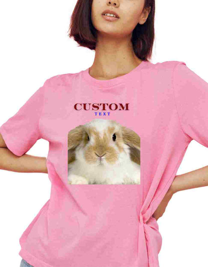 Personalized Bunny Custom Women's T-Shirt