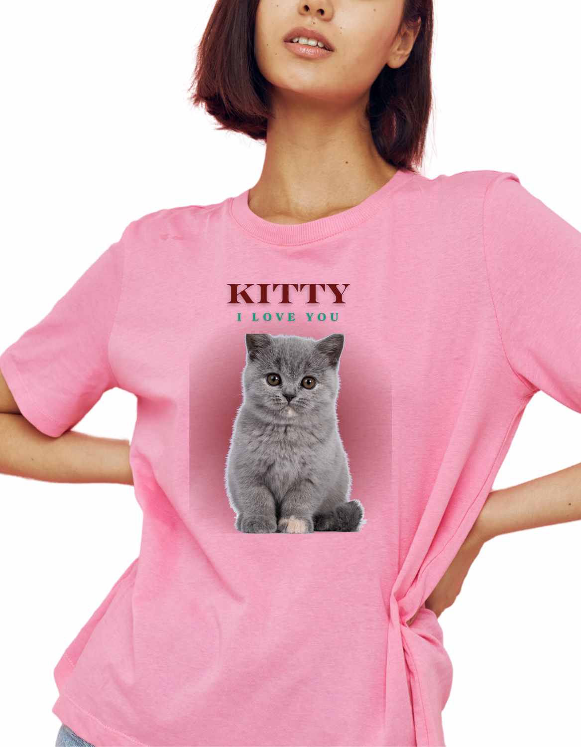 Personalized Cat Custom Pet Women's T-Shirt