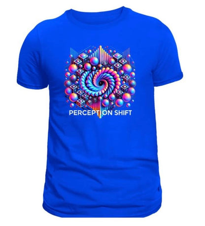 Men's Trending Breathable Fashion Printed Perception Shift T-Shirt Tops