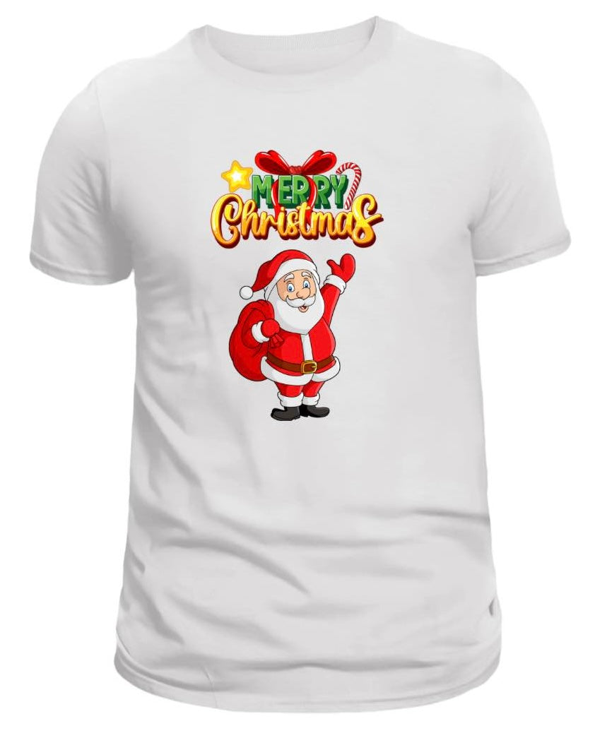 Cozy Breathable Happy Christmas Printed Men's T-Shirt