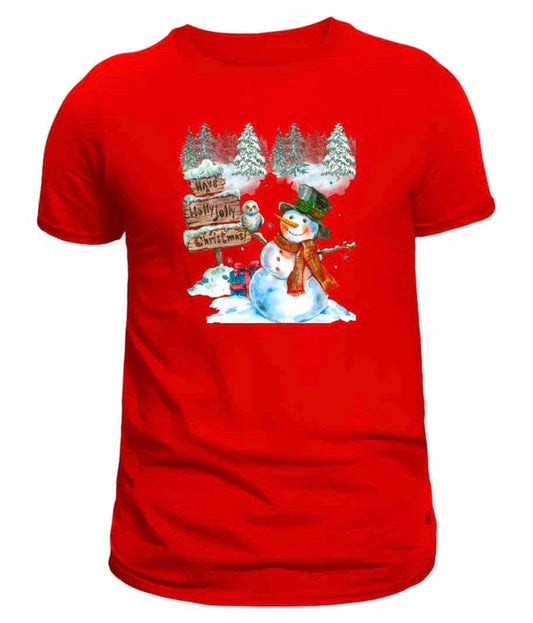 Merry Christmas Snow Sip Trendy Men's T-Shirts