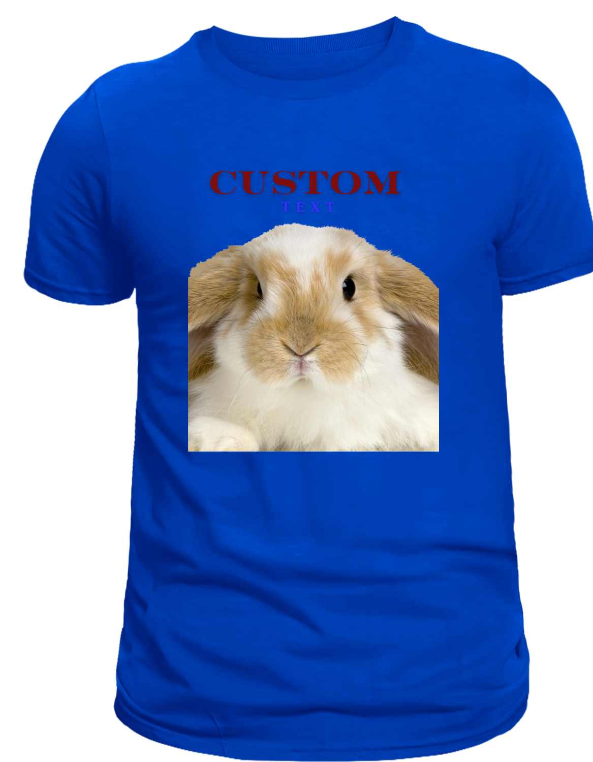 Personalized Bunny Custom Pet Men's  T-Shirt