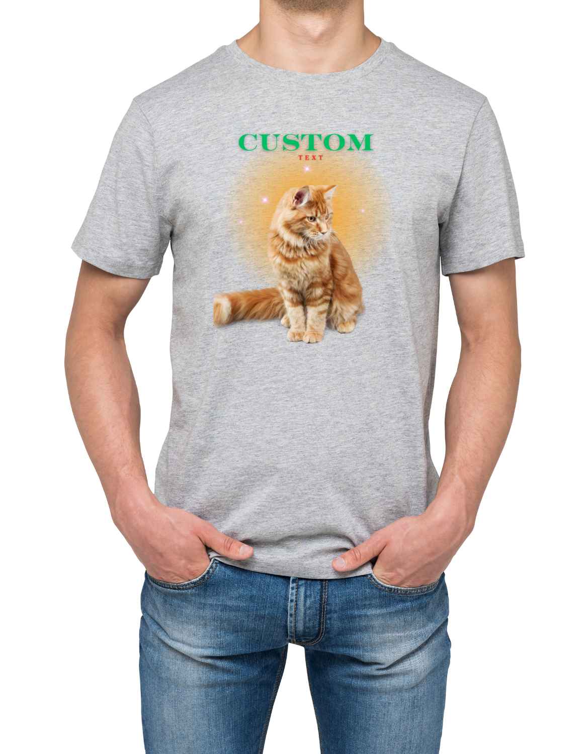 Personalized Cat Custom Pet Men's T-Shirt