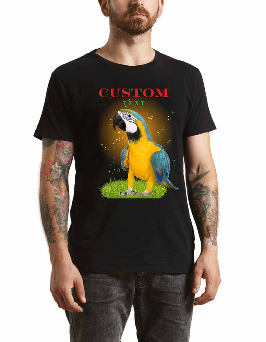 Personalized Parrot Custom Men's Pet T-Shirt