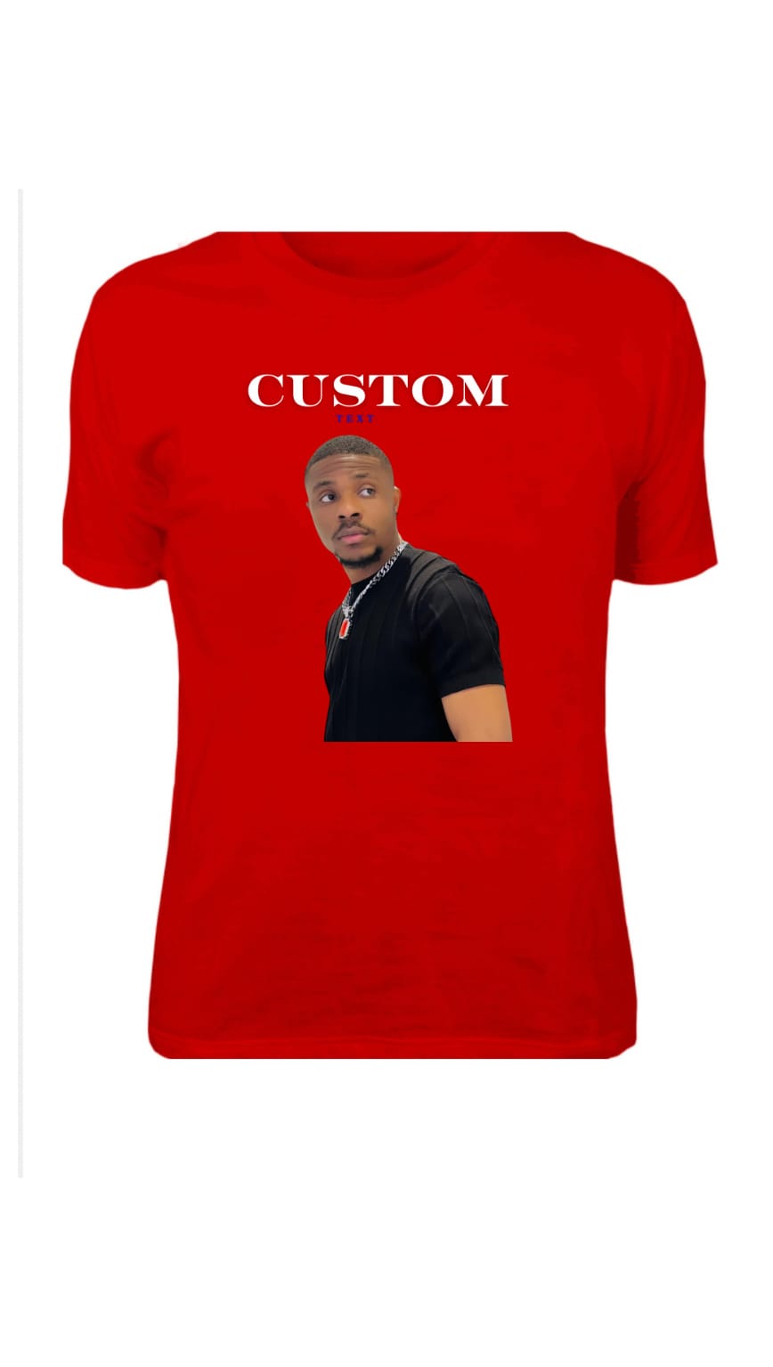 Vanguard Vibes Custom T-shirt comes in male T-shirt sizes