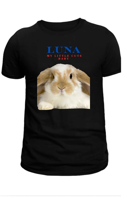 Personalized Bunny Custom Pet Men's  T-Shirt