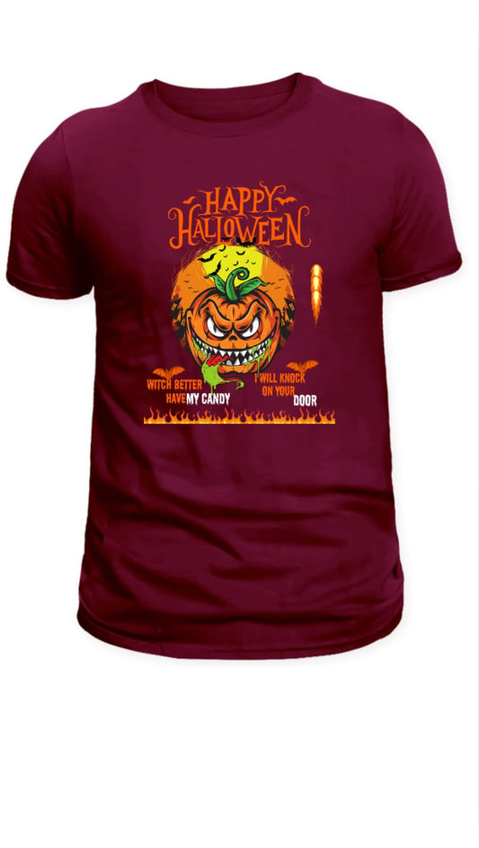 Halloween witch vibes printed T-shirt